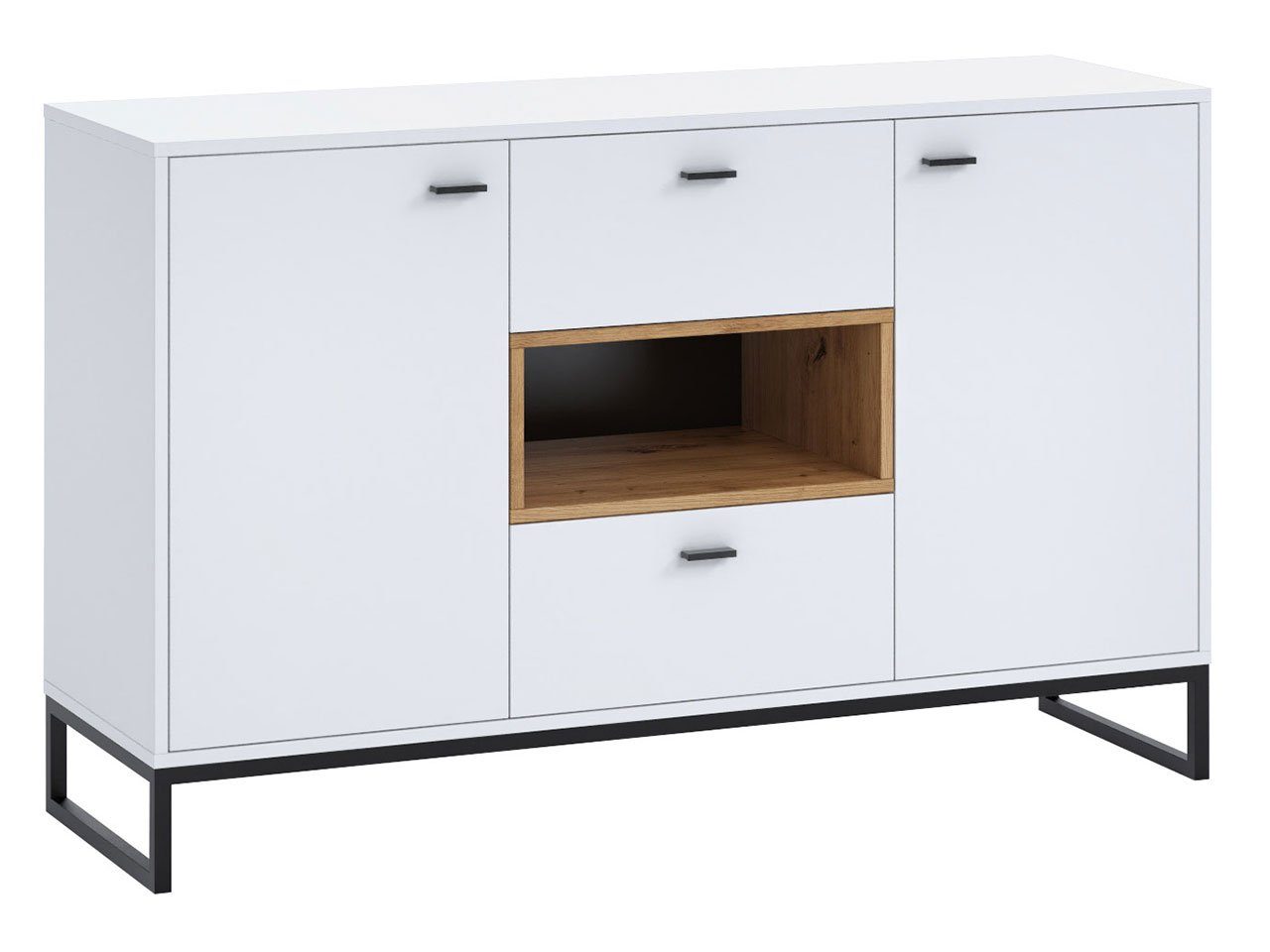 MIRJAN24 Kommode Olier K2D2SZ OL02 (mit 2 Türen und 2 Schubladen ...